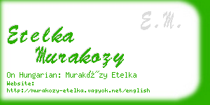 etelka murakozy business card